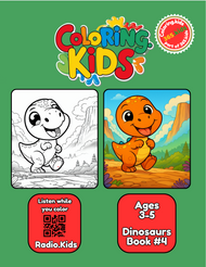 Dinosaurs Coloring Book #4 – Printable Coloring Book for Ages 3–5 | Coloring.kids