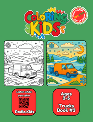 Trucks Coloring Book #3 – Printable Coloring Book for Ages 3–5 | Coloring.kids