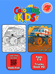 Trucks Coloring Book #2 – Printable Coloring Book for Ages 5–8 | Coloring.kids