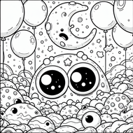 Free Balloon Monster Coloring Page – Printable for Ages 3–5 | Coloring.kids