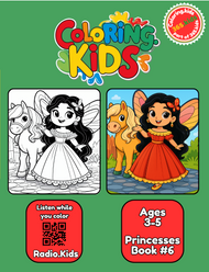 Princesses Coloring Book #6 – Printable Coloring Book for Ages 3–5 | Coloring.kids