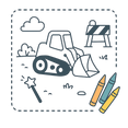 Construction Themed Coloring Pages – Best Building Coloring Pages