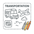 Coloring Kids Transportation Coloring Pages offer high-quality printable sheets featuring planes, trains, boats, and more.