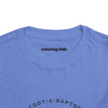 Scoot-A-Raptor Toddler Tee – Fun & Playful Dinosaur Short Sleeve Shirt