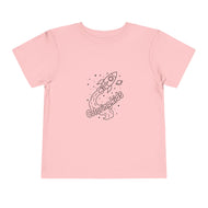 Toddler Coloring Space Tee - Fun Rocket Design for Kids