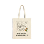Color-Me Adventure Kit Cotton Canvas Tote Bag for Kids