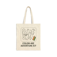 Color-Me Adventure Kit Cotton Canvas Tote Bag for Kids