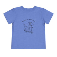 Scoot-A-Raptor Toddler Tee – Fun & Playful Dinosaur Short Sleeve Shirt
