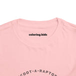 Scoot-A-Raptor Toddler Tee – Fun & Playful Dinosaur Short Sleeve Shirt