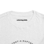Scoot-A-Raptor Toddler Tee – Fun & Playful Dinosaur Short Sleeve Shirt