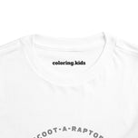 Scoot-A-Raptor Toddler Tee – Fun & Playful Dinosaur Short Sleeve Shirt