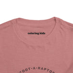 Scoot-A-Raptor Toddler Tee – Fun & Playful Dinosaur Short Sleeve Shirt