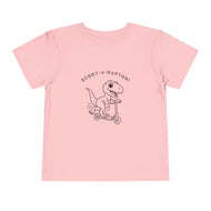 Scoot-A-Raptor Toddler Tee – Fun & Playful Dinosaur Short Sleeve Shirt