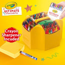 Crayola Ultimate Crayon Box Collection (152ct), Bulk Kids Crayon Caddy, Classic &amp; Glitter Colors, Coloring Book Supplies, Gift for Kids
