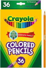 Crayola Colored Pencils (36ct), Kids Pencils Set, Arts & Crafts Supplies, Coloring Book Pencils, Gifts for Kids & Toddlers, Ages 3+