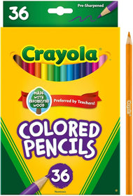 Crayola Colored Pencils (36ct), Kids Pencils Set, Arts & Crafts Supplies, Coloring Book Pencils, Gifts for Kids & Toddlers, Ages 3+