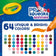 Crayola Pip-Squeaks Skinnies Washable Markers (64ct), Mini Markers for Kids, Coloring Markers, Craft Supplies, Kids Holiday Gift, 3+