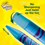 Crayola Twistables Colored Pencil Set (50ct), Kids Easter Basket Essentials & Stuffers, No Sharpen Colored Pencils For Kids, Coloring Book Pencils, 4+
