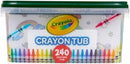 Crayola Crayon Tub (240ct), Bulk Crayon Set for Crafting, 120 Unique Colors, Classroom Must Have for Teachers, Coloring Supplies for Kids, 3+ [Amazon Exclusive]