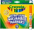 Crayola Ultra-Clean Washable Markers, 12 Count