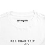 Zoo Road Trip Toddler Tee - Fun Kids Short Sleeve Shirt for Little Adventurers
