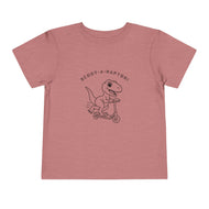Scoot-A-Raptor Toddler Tee – Fun & Playful Dinosaur Short Sleeve Shirt