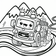 Free Cars Coloring Page – Smiling Firetruck on a Mountain Road | Ages 3–5 | Coloring.kids