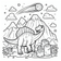 Dinosaurs Coloring Book #3 – Printable Coloring Book for Ages 3–5 | Coloring.kids