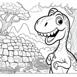 Dinosaurs Coloring Book #4 – Printable Coloring Book for Ages 3–5 | Coloring.kids