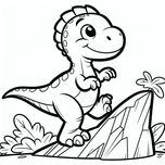 Dinosaurs Coloring Book #5 – Printable Coloring Book for Ages 3–5 | Coloring.kids