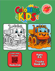Trucks Coloring Book #4 – Printable Coloring Book for Ages 3–5 | Coloring.kids