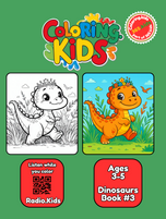 Dinosaurs Coloring Book #3 – Printable Coloring Book for Ages 3–5 | Coloring.kids
