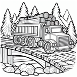Trucks Coloring Book #2 – Printable Coloring Book for Ages 3–5 | Coloring.kids