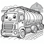 Trucks Coloring Book #2 – Printable Coloring Book for Ages 3–5 | Coloring.kids
