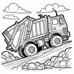 Trucks Coloring Book #2 – Printable Coloring Book for Ages 3–5 | Coloring.kids