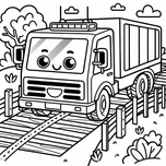 Trucks Coloring Book #3 – Printable Coloring Book for Ages 3–5 | Coloring.kids