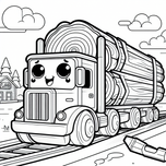 Trucks Coloring Book #3 – Printable Coloring Book for Ages 3–5 | Coloring.kids