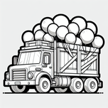 Trucks Coloring Book #3 – Printable Coloring Book for Ages 3–5 | Coloring.kids