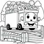 Trucks Coloring Book #3 – Printable Coloring Book for Ages 3–5 | Coloring.kids