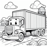 Trucks Coloring Book #1 – Printable Coloring Book for Ages 3–5 | Coloring.kids