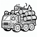 Trucks Coloring Book #1 – Printable Coloring Book for Ages 3–5 | Coloring.kids