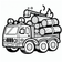 Trucks Coloring Book #1 – Printable Coloring Book for Ages 3–5 | Coloring.kids