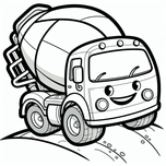 Trucks Coloring Book #1 – Printable Coloring Book for Ages 3–5 | Coloring.kids