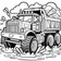 Free Dump Truck Coloring Page – Mud Splash Scene | Ages 3–5 | Coloring.kids