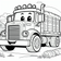 Free Farm Truck Coloring Page – Smiling Tractor-Trailer | Ages 3–5 | Coloring.kids