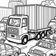 Free Animal Truck Coloring Page – City Traffic Scene | Ages 3–5 | Coloring.kids
