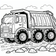Free Garbage Truck Coloring Page – Rocky Road Scene | Ages 5–8 | Coloring.kids