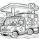 Free Ambulance Coloring Page – Bear EMTs at the Gas Station | Ages 3–5 | Coloring.kids