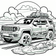 Free Off-Road SUV Coloring Page – Printable Adventure Ride | Ages 5–8 | Coloring.kids