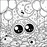 Free Balloon Monster Coloring Page – Printable for Ages 3–5 | Coloring.kids
